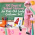 Old Lady Costume for Kids 100 Days of School Costume for Girls 13 pcs 100th Day of School Granny Old Lady Dress Up