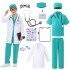 ZelJoyla 12PCS Kids Doctor Costume for girls Halloween costume for kids 3-12 | Toddler Doctor Dress Up Clothes Set, Scrubs Costume with Accessories,Career Day Role Play Boy Girl