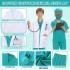 ZelJoyla 12PCS Kids Doctor Costume for girls Halloween costume for kids 3-12 | Toddler Doctor Dress Up Clothes Set, Scrubs Costume with Accessories,Career Day Role Play Boy Girl